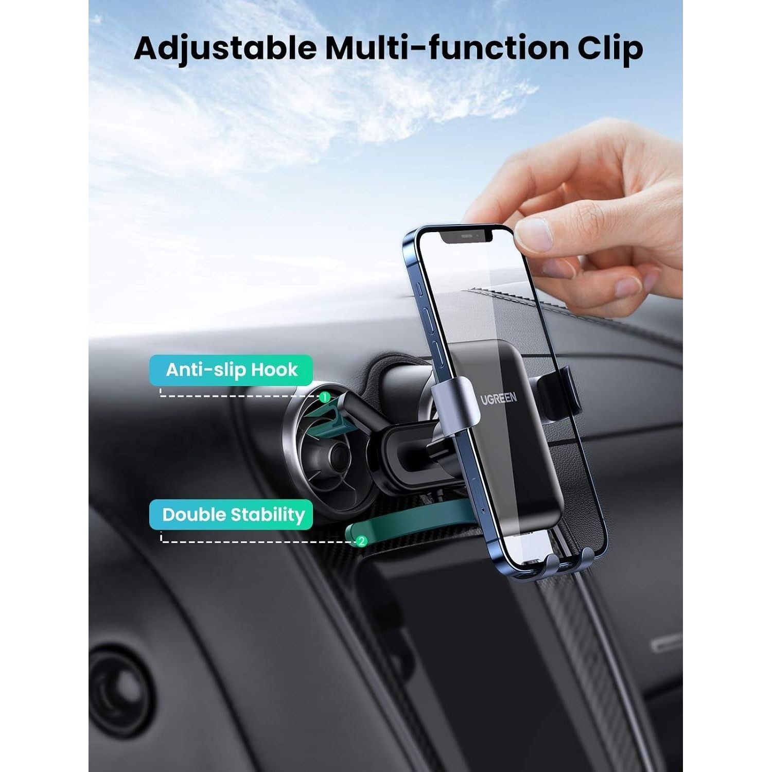 UGREEN 30401 Gravity Car Air Vent Mount