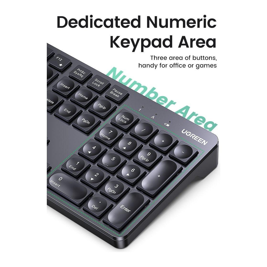 UGREEN 90250 104-Key layout 2.4G Wireless Keyboard