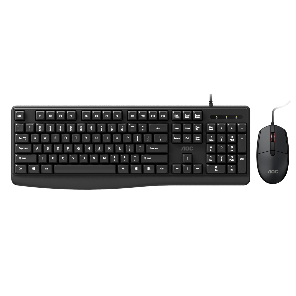 AOC KM170B/97 Wired Home &amp; Office Keyboard + Mouse Combo 1.5M cables Black
