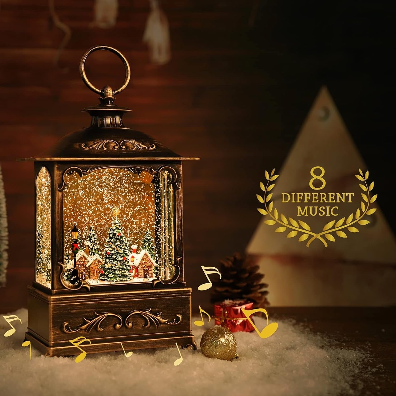 BDI Lamp-LW003-Snowman Music Lantern Sculpture Christmas