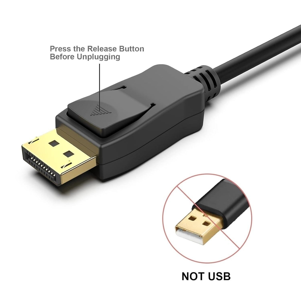 BENFEI 00052BK [VESA Certified] DP to DP Male to Male Cable 4.5M Supports 8K@60Hz Compatible with Lenovo, Dell, HP, ASUS and More