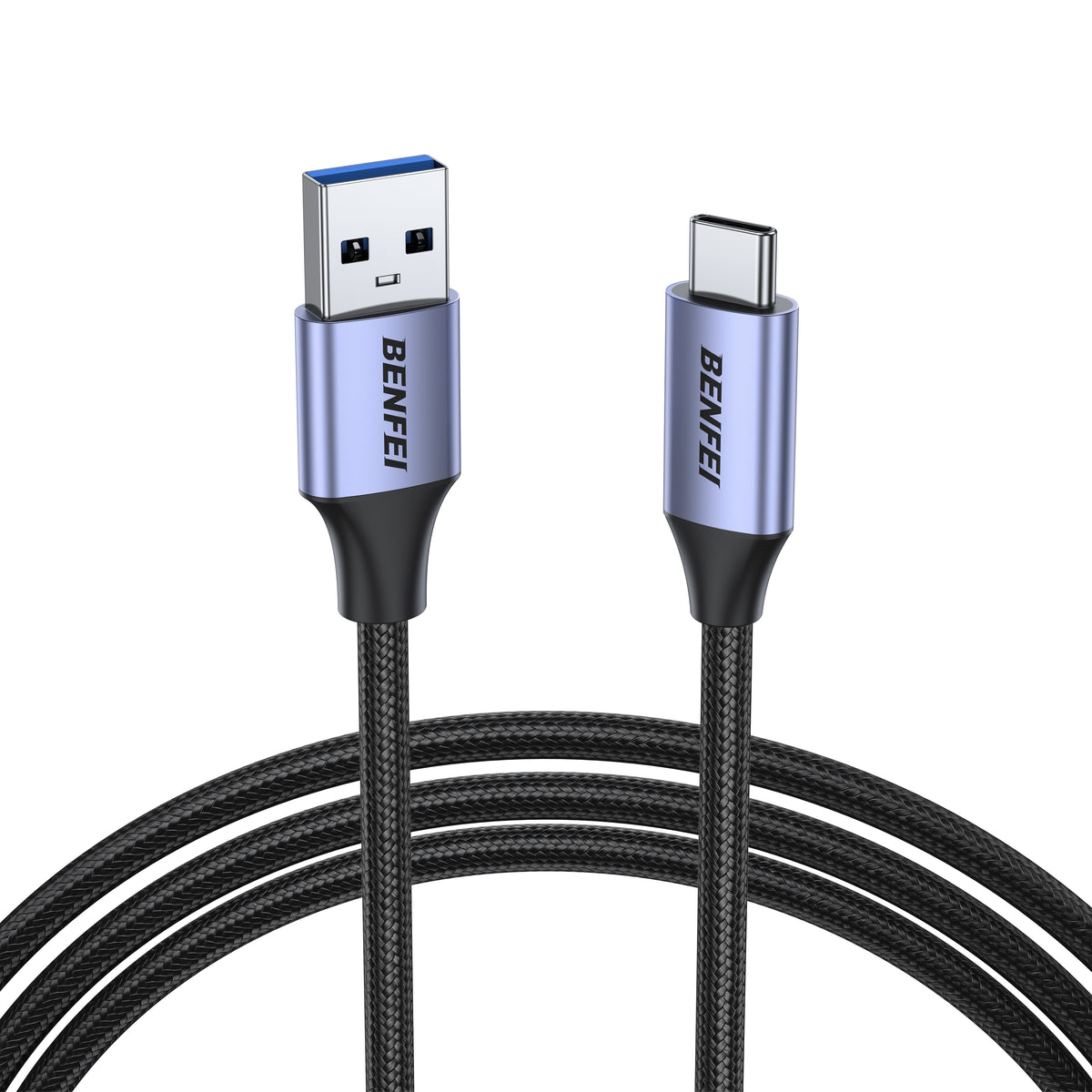 BENFEI 369GY 3M USB 3.0 to USB C Cable, 5Gbps High-Speed Data Sync &amp; 3A Charging