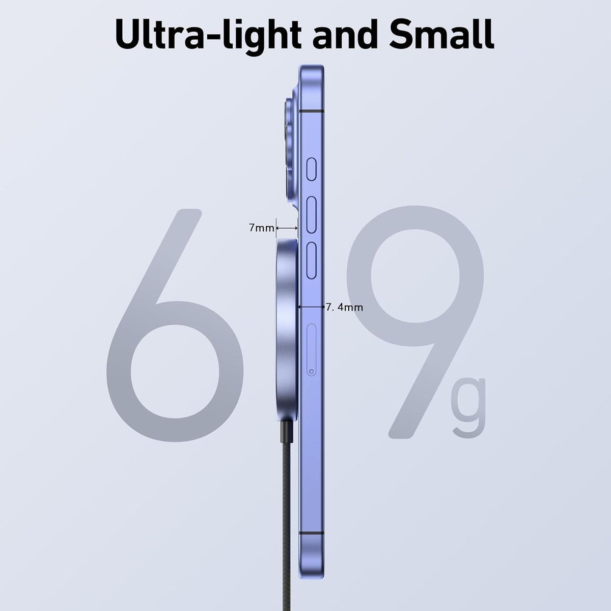 BENFEI 000401GY Magnetic Wireless Charger 15W Compatible with MagSafe Charger