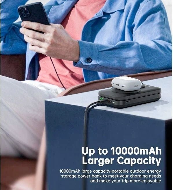 CHOETECH B750 Qi2 Certified 3-in-1 magnetic charger Stand with 10000mAh battery