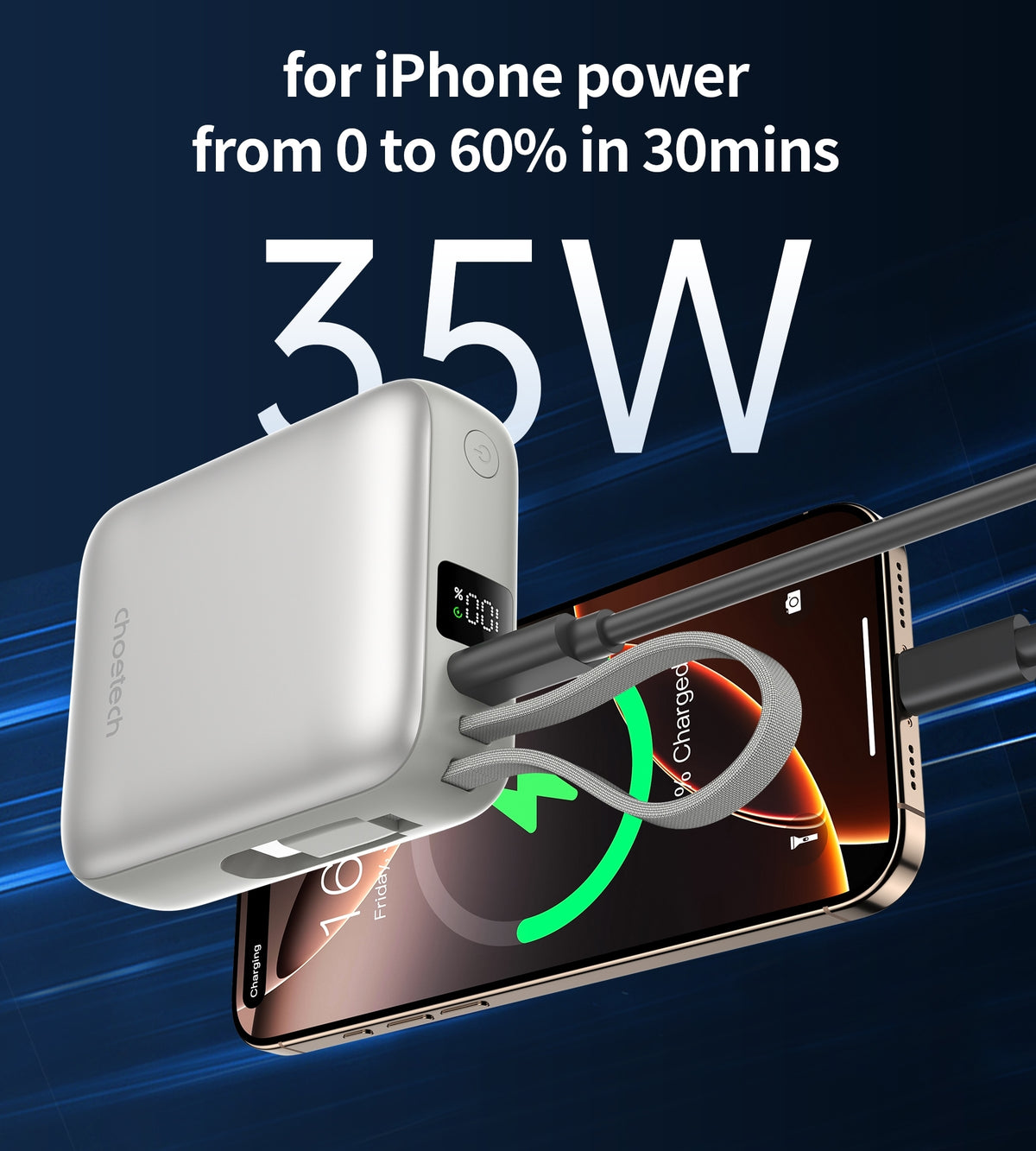 CHOETECH B832-SL 10000mAh 35W 10000mAh PowerLeap Power Bank