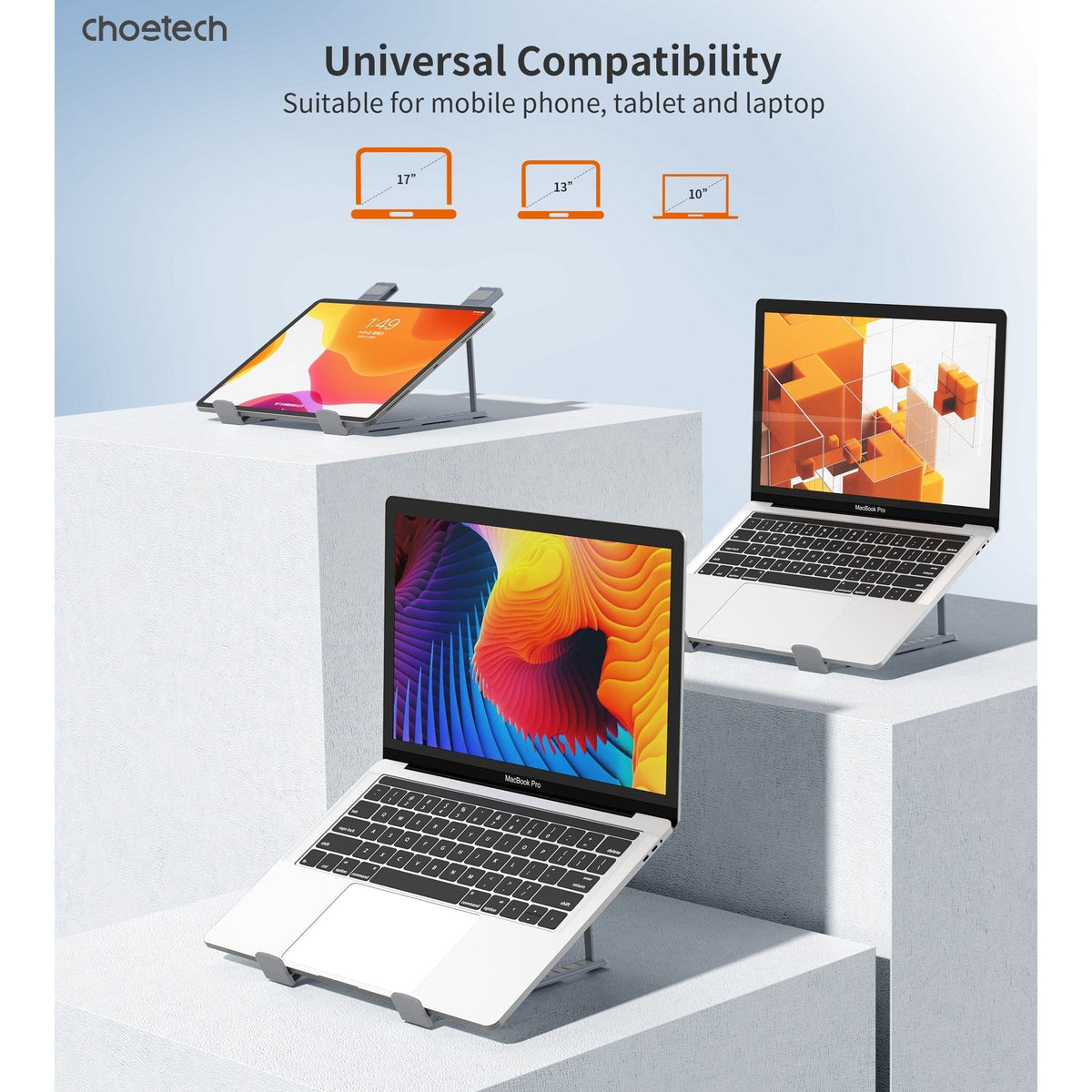 CHOETECH H055-GY Aluminum Foldable Laptop Stand