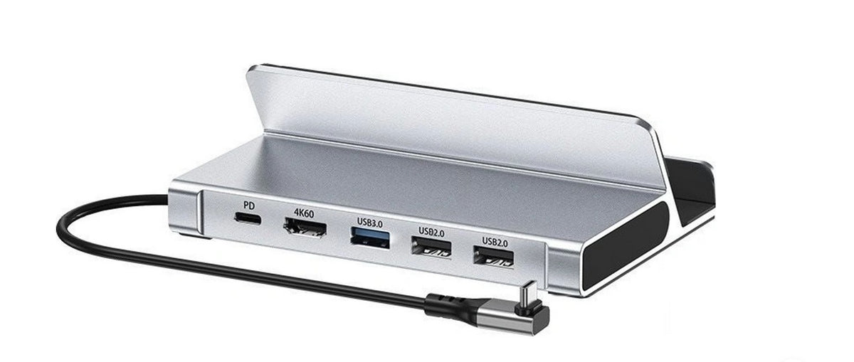 CHOETECH HUB-M77-GY PD100W 5-in-1 USB-C PD+HDMI+USB 3.0A/F+USB2.0 Steam Deck Docking Station