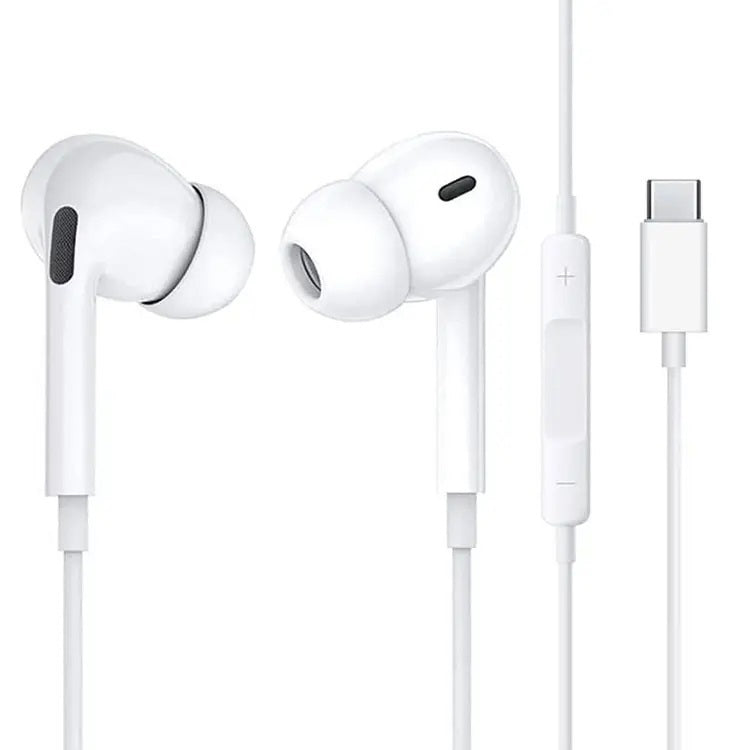 Choetech OC-A011 USB-C In-Ear Headphones 1.2m - White