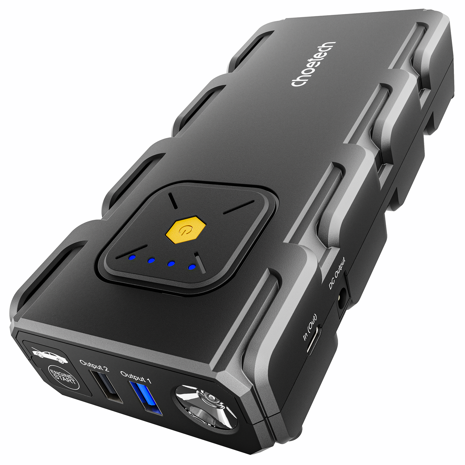 CHOETECH TC0009 16000mAh Portable Car Jump Starter with Emergency Light