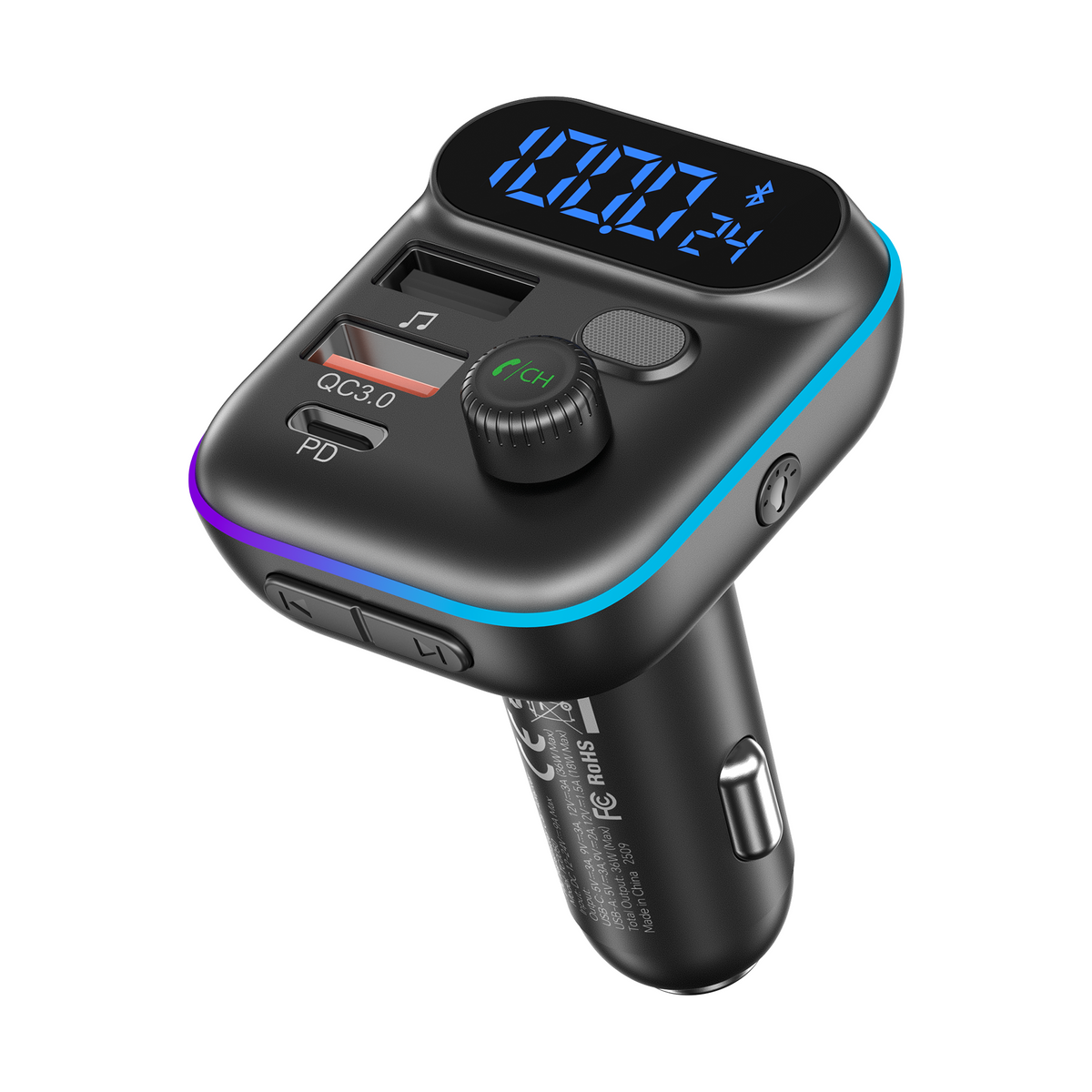Choetech TC0050 PD36W Bluetooth FM Car Transmitter Charger