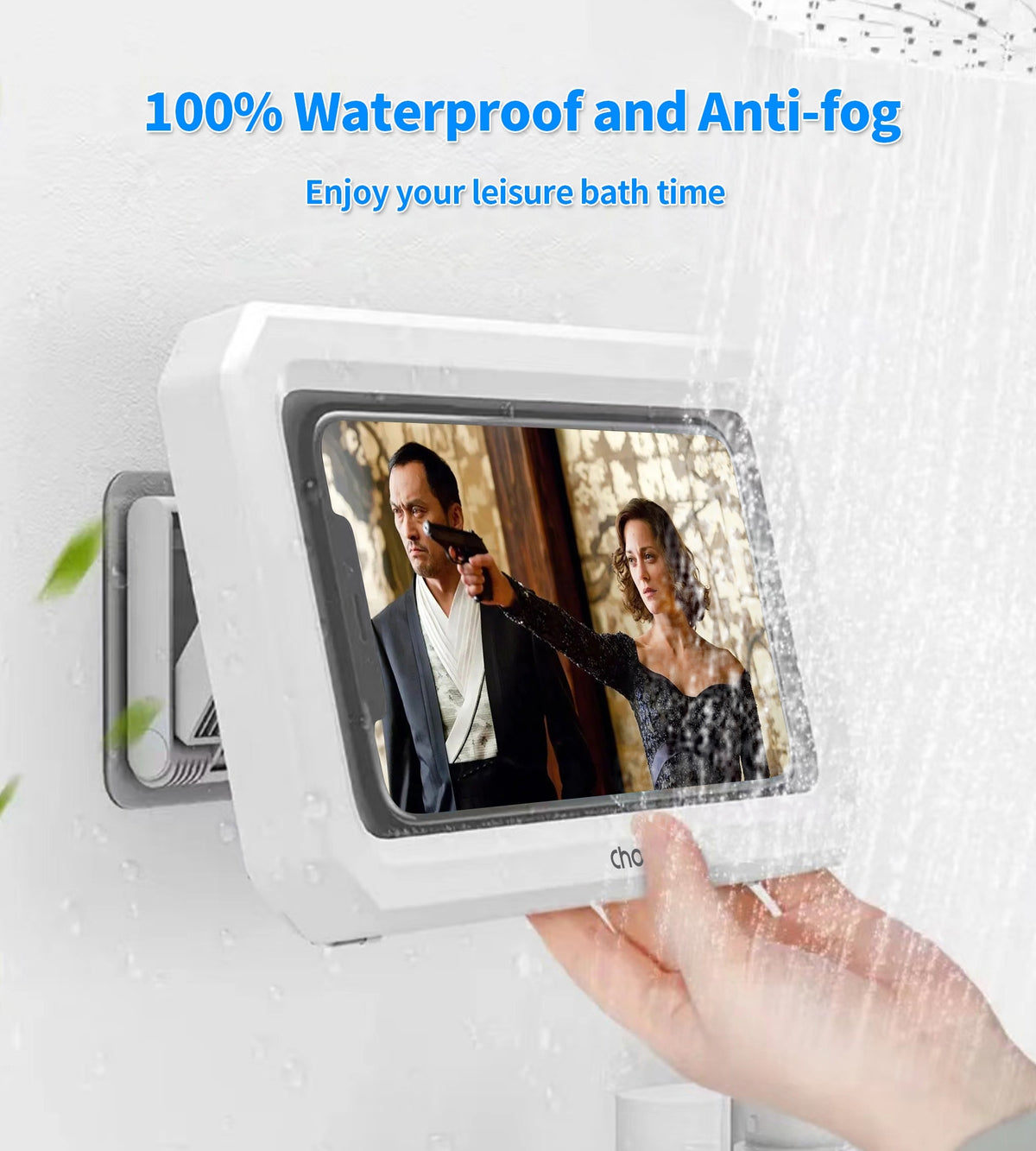 CHOETECH WPC008 Bathroom Waterproof Phone holder (up to 6.7-inch) White