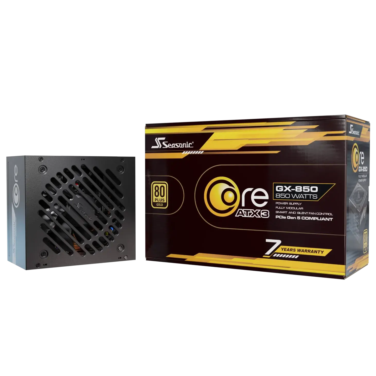Seasonic Core GX-850 ATX3 80 Plus Gold Full Modular 850W PSU (SRP-CGX851-A5A32SF)