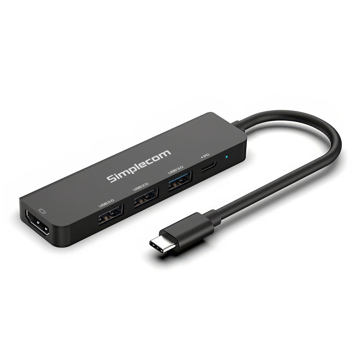 Simplecom CHT550 USB-C 5-in-1 Multiport Docking Station with USB Hub PD HDMI 2.0