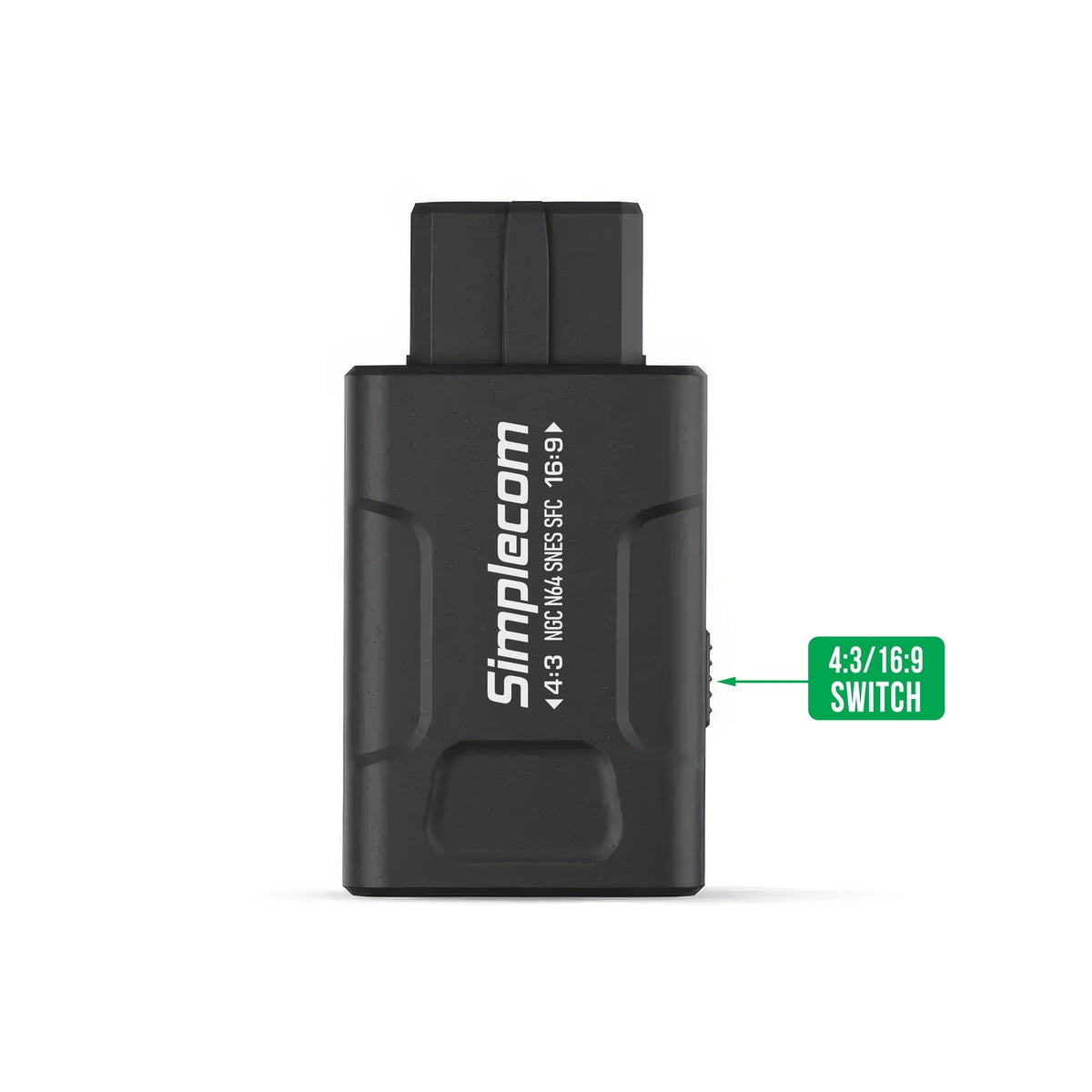 Simplecom CM461v2 HDMI Adapter Composite AV and S-Video to HDMI Converter for Nintendo NGC N64 SNES SFC