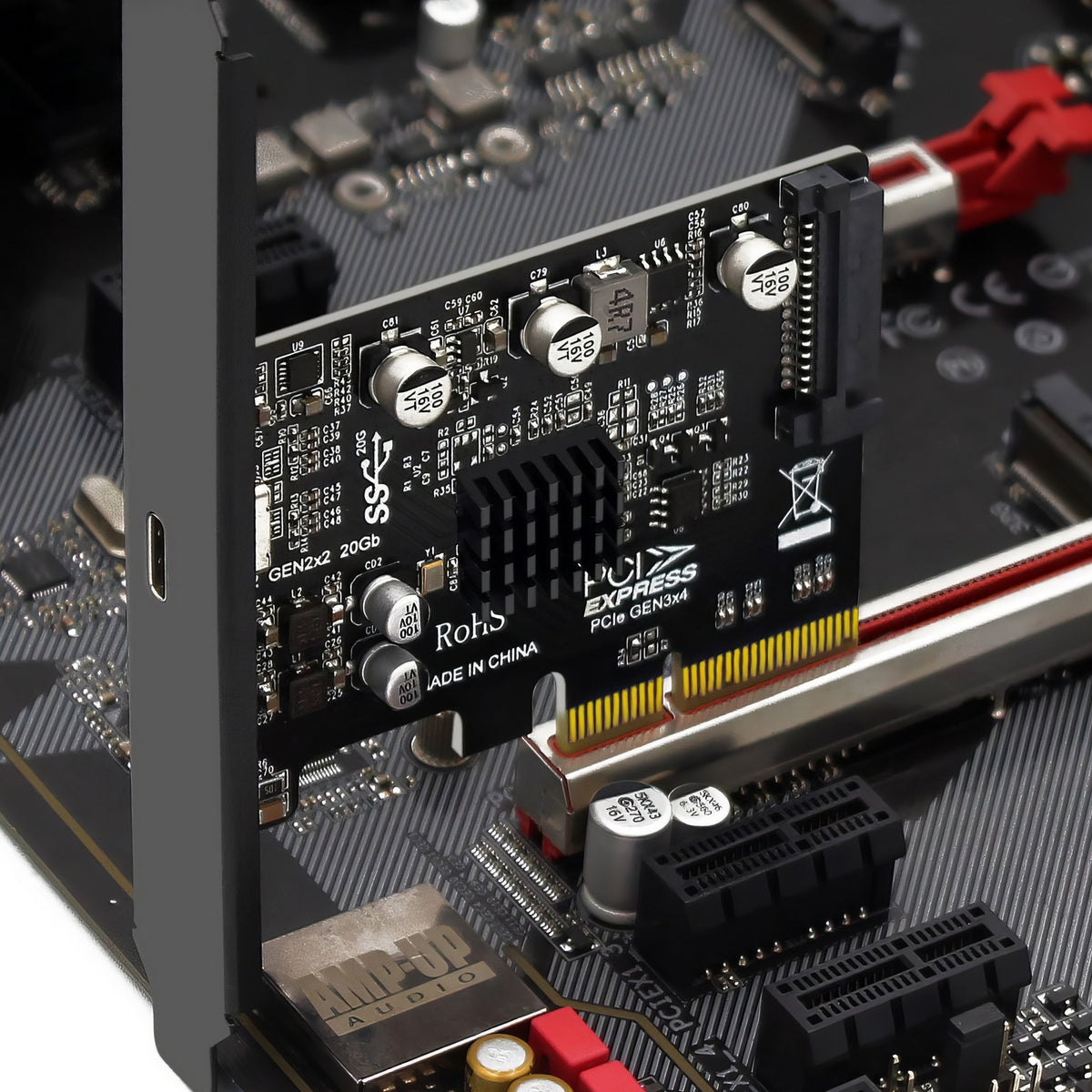 Simplecom EC318v2 PCI-e x4 to USB 3.2 Gen2x2 20Gbps USB-C Expansion Card