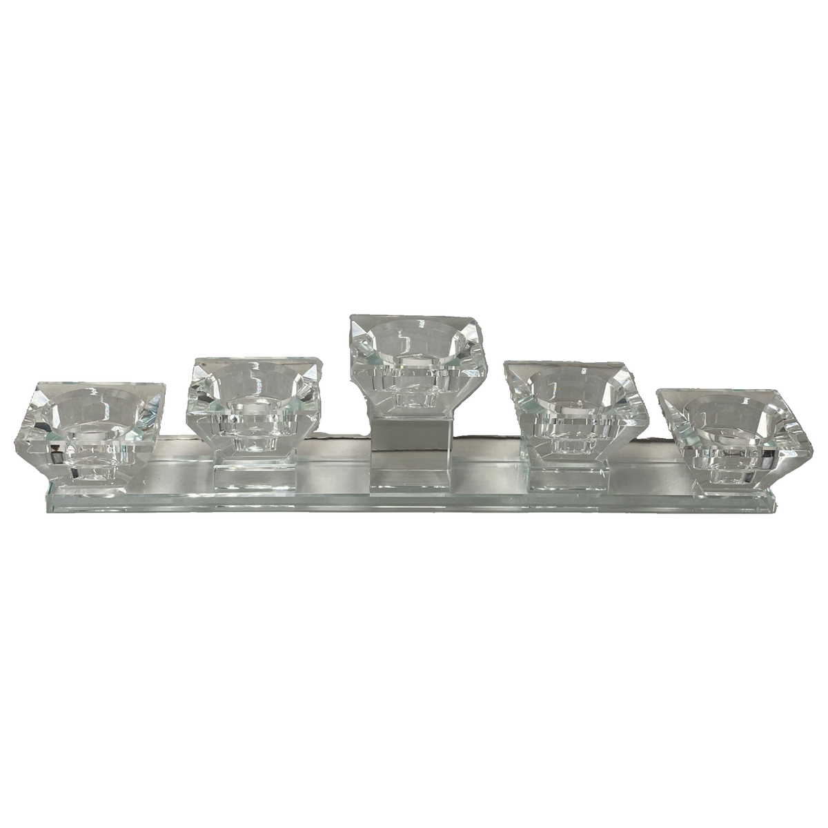Tea Light Crystal Candle Holder - Large