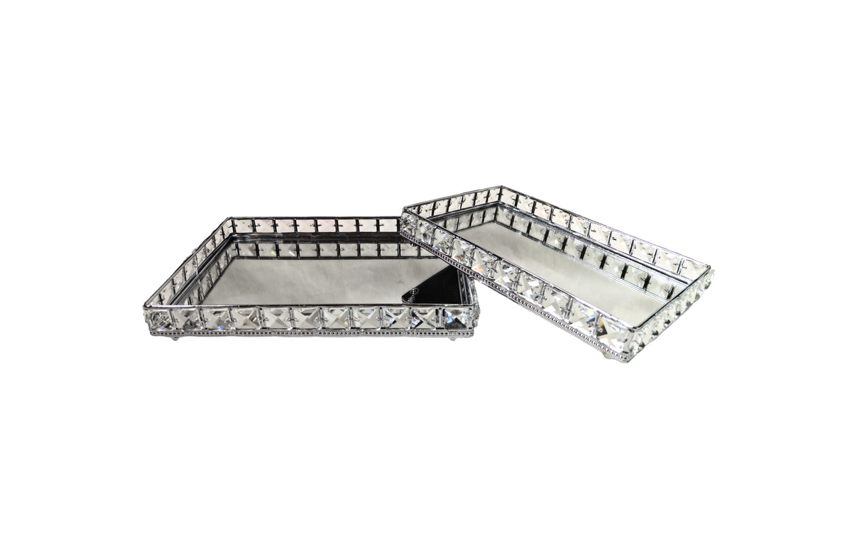 Katie Tray - Rectangle - Small - Silver