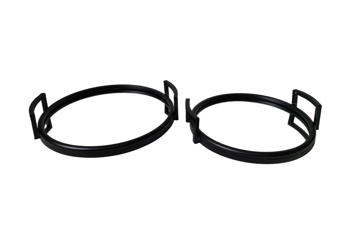 Eliza Round Tray - Small - Black