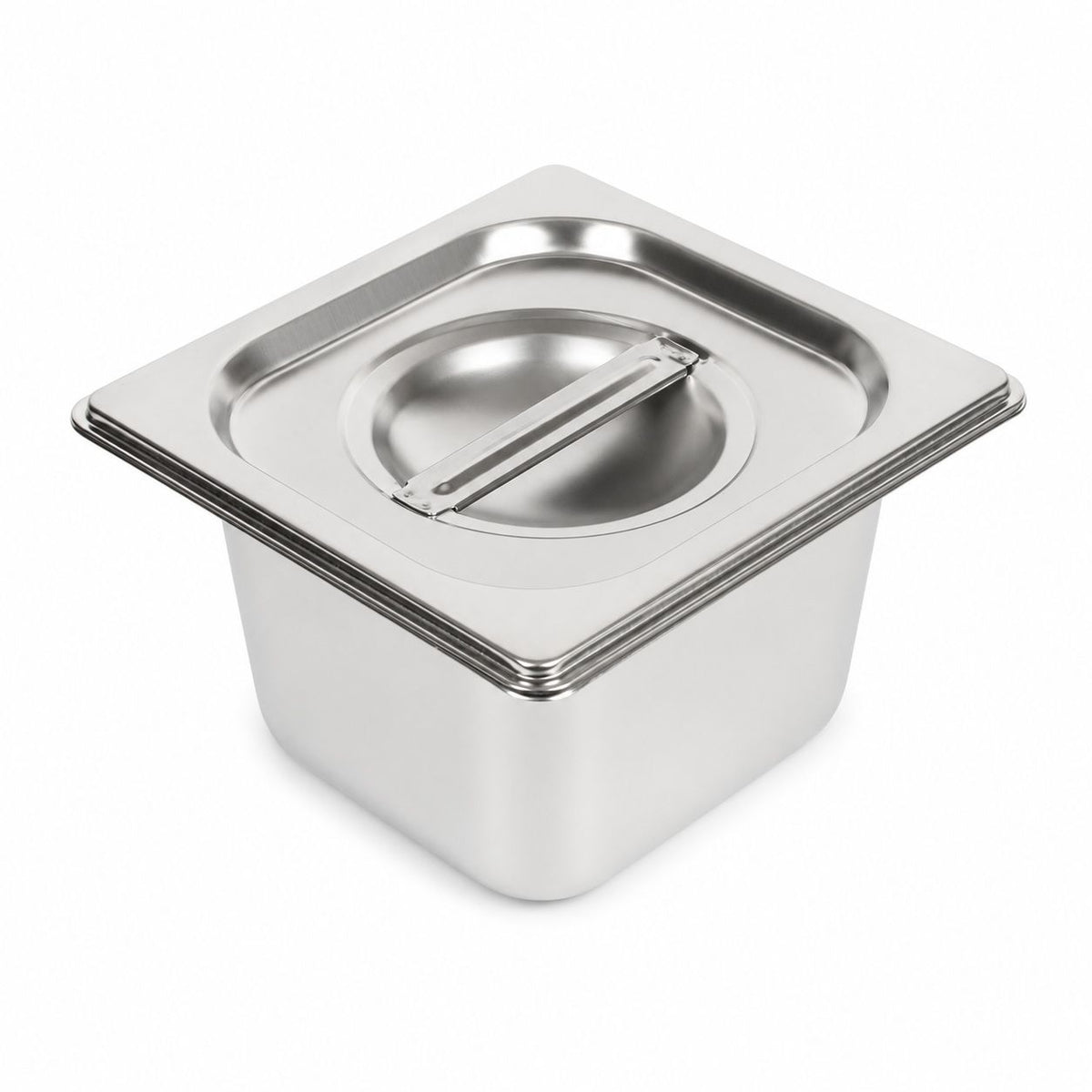 Commercial Stainless Steel GN 1/6 100mm Deep Gastronorm Bain Marie Buffet Steam Table Food Pan with Lid