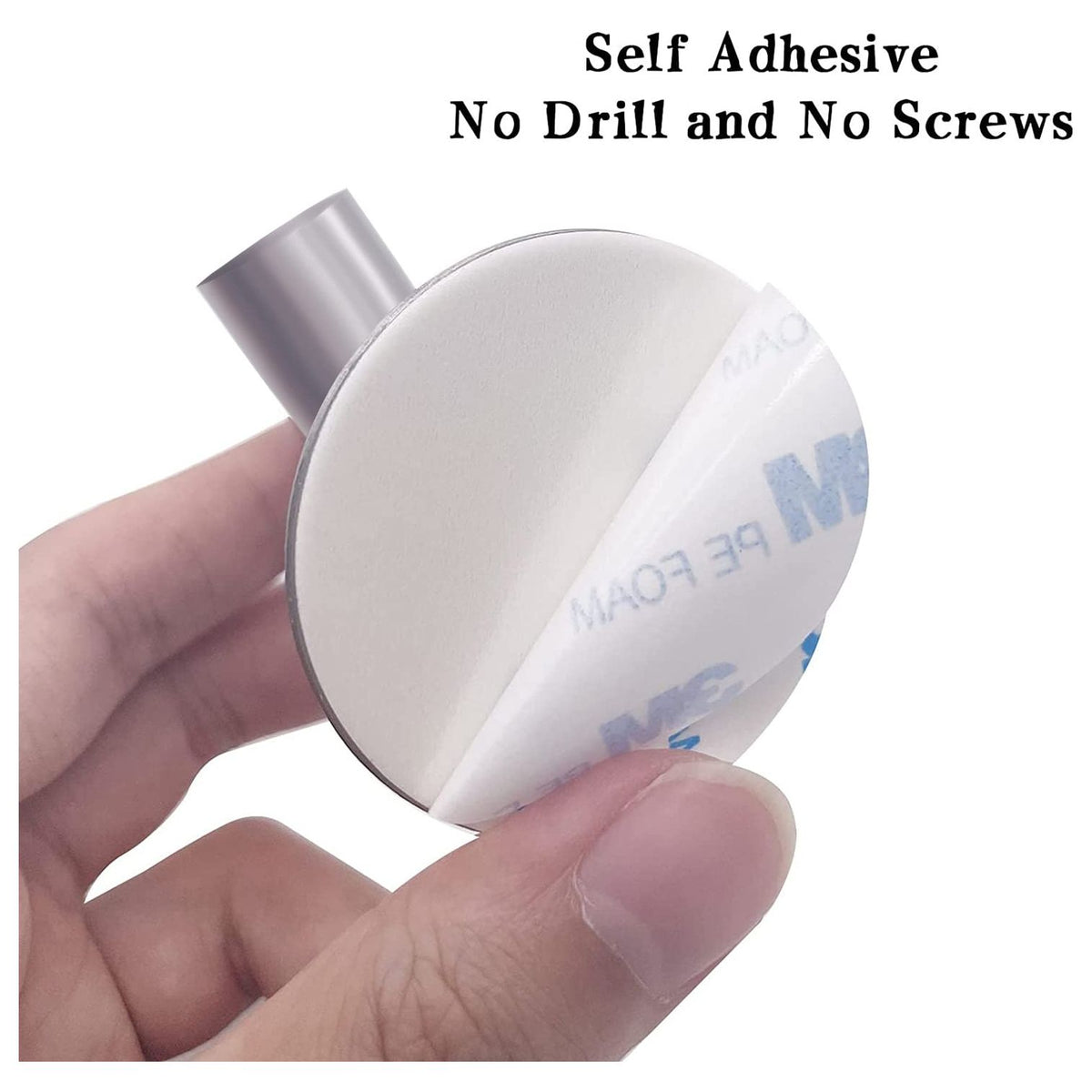 2 Pcs Wall Mount Self Adhesive Bathroom Towel Hooks Holder Cloth Hanger Hook Door Hanger Brushed Nickel