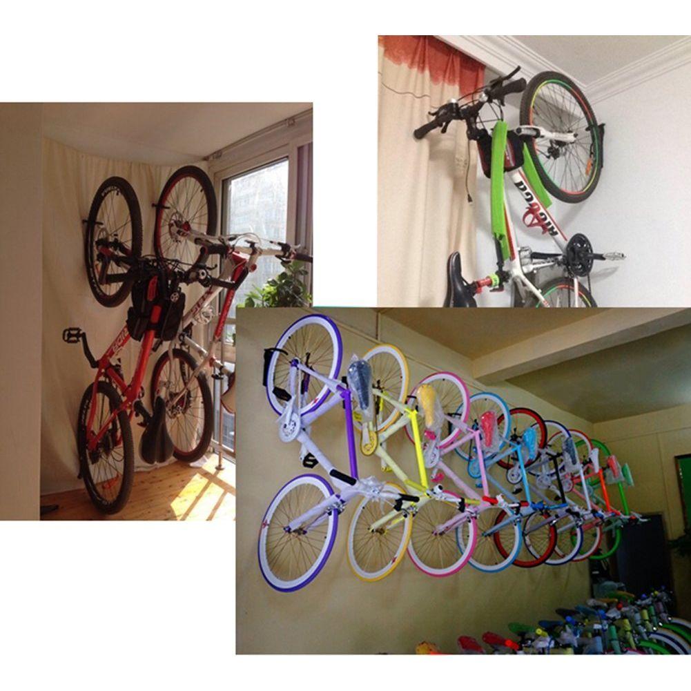 1x Bike Rack Garage Wall Mount Hanger Hooks Storage Bicycle Vertical for Indoor Shed with Screws