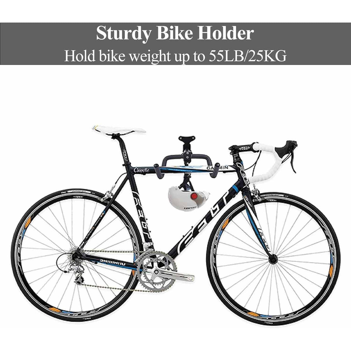Black Storage Bicycle Wall Mount Wall Hook Bike Wall Rack Space Saving Bike Storage Bracket