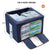 100L Cloth Storage Box Closet Organizer Storage Bags Clothes Storage Bags Wardrobe Organizer Idea Grey Blue