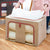 66L Cloth Storage Box Closet Organizer Storage Bags Clothes Storage Bags Wardrobe Organizer Idea CREAM