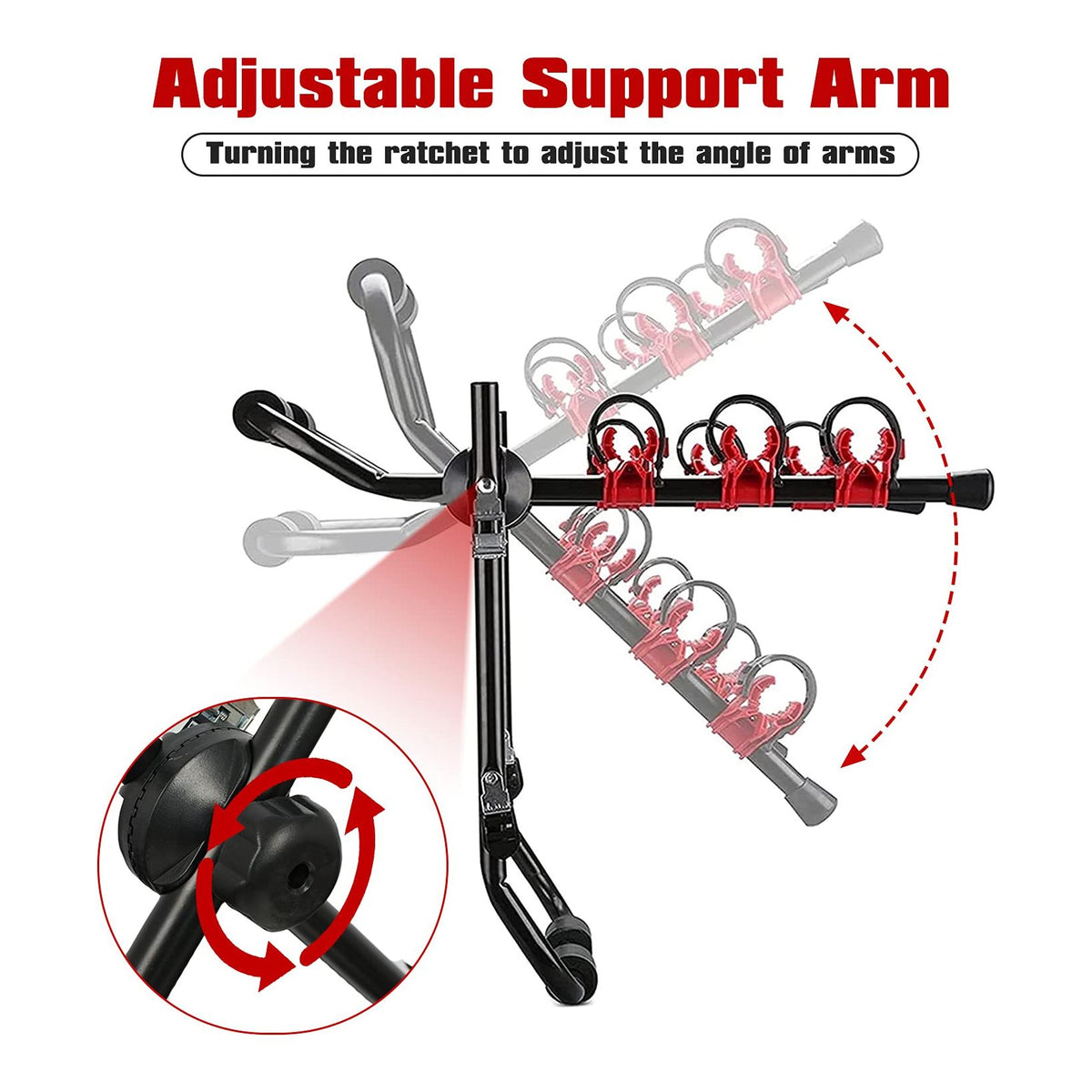 3 Bike Universal Cycle Bicycle Car Rear Carrier Rack Hanger Mount for Car Sedan Hatchback Minivan SUV