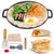 28cm Seasoned Cast Iron Induction Crepes Pan Baking Pancake Tool Pizza Bakeware