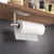 Kitchen Paper Holder Under Cabinet Wall Mount Adhesive Paper Towel Holder Rectangle Silver