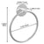 Bathroom Towel Ring Bathroom Towel Rack Adhesive Hand Towels Holder Towel Hanger Round Silver