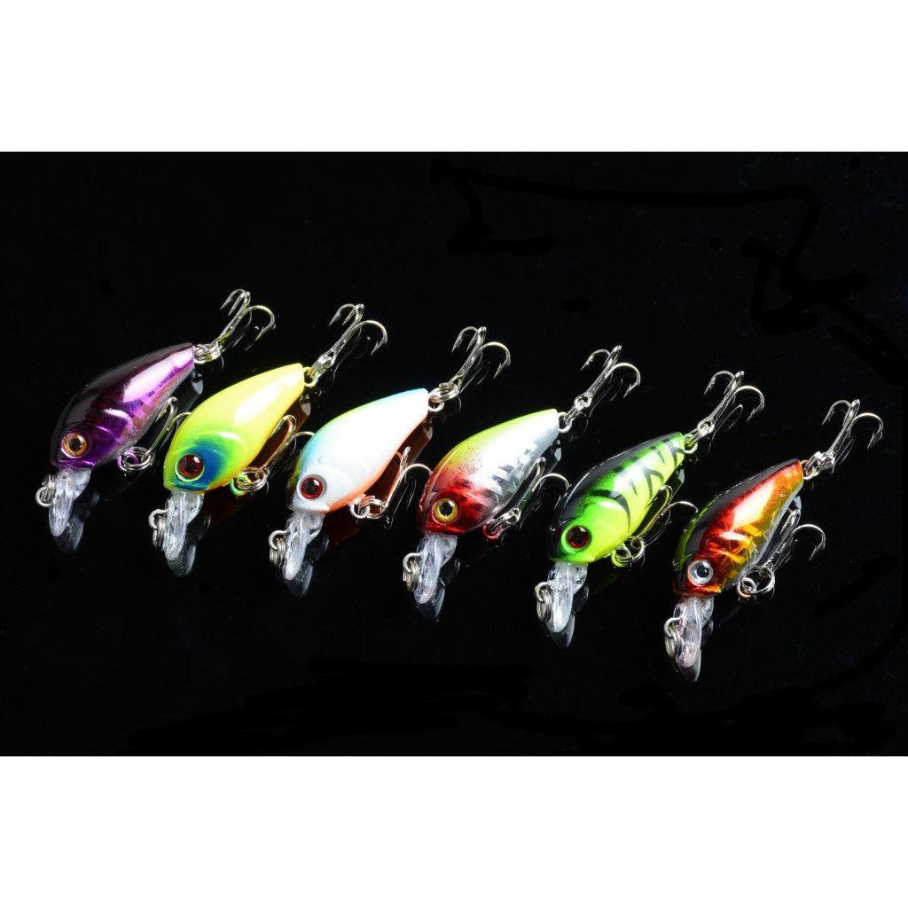6x 4.5cm Popper Crank Bait Fishing Lure Lures Surface Tackle Saltwater