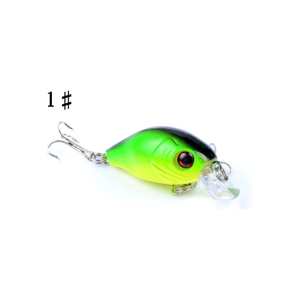 4x 5.5cm Popper Crank Bait Fishing Lure Lures Surface Tackle Saltwater