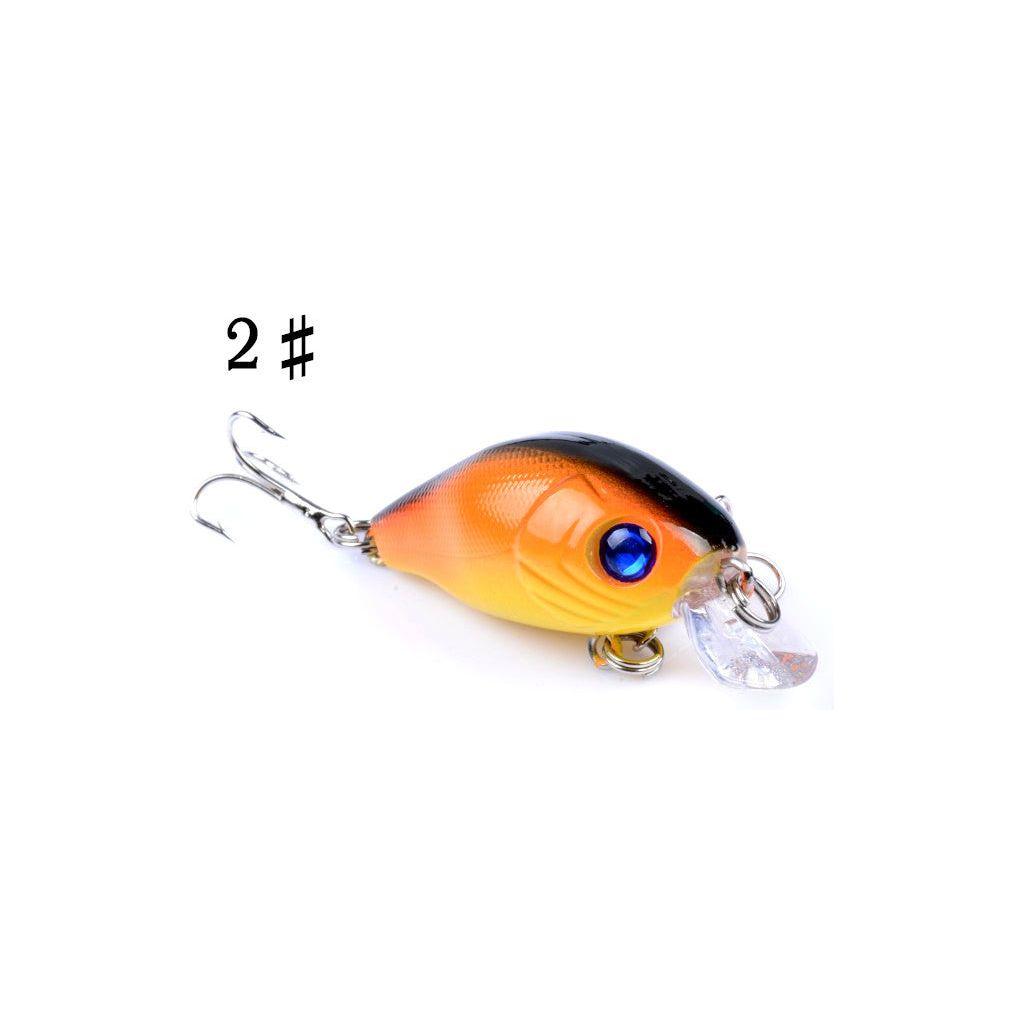 4x 5.5cm Popper Crank Bait Fishing Lure Lures Surface Tackle Saltwater