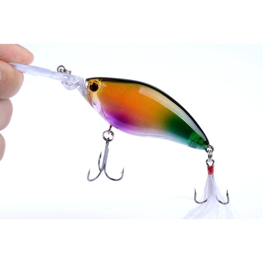 6x 11cm Popper Crank Bait Fishing Lure Lures Surface Tackle Saltwater