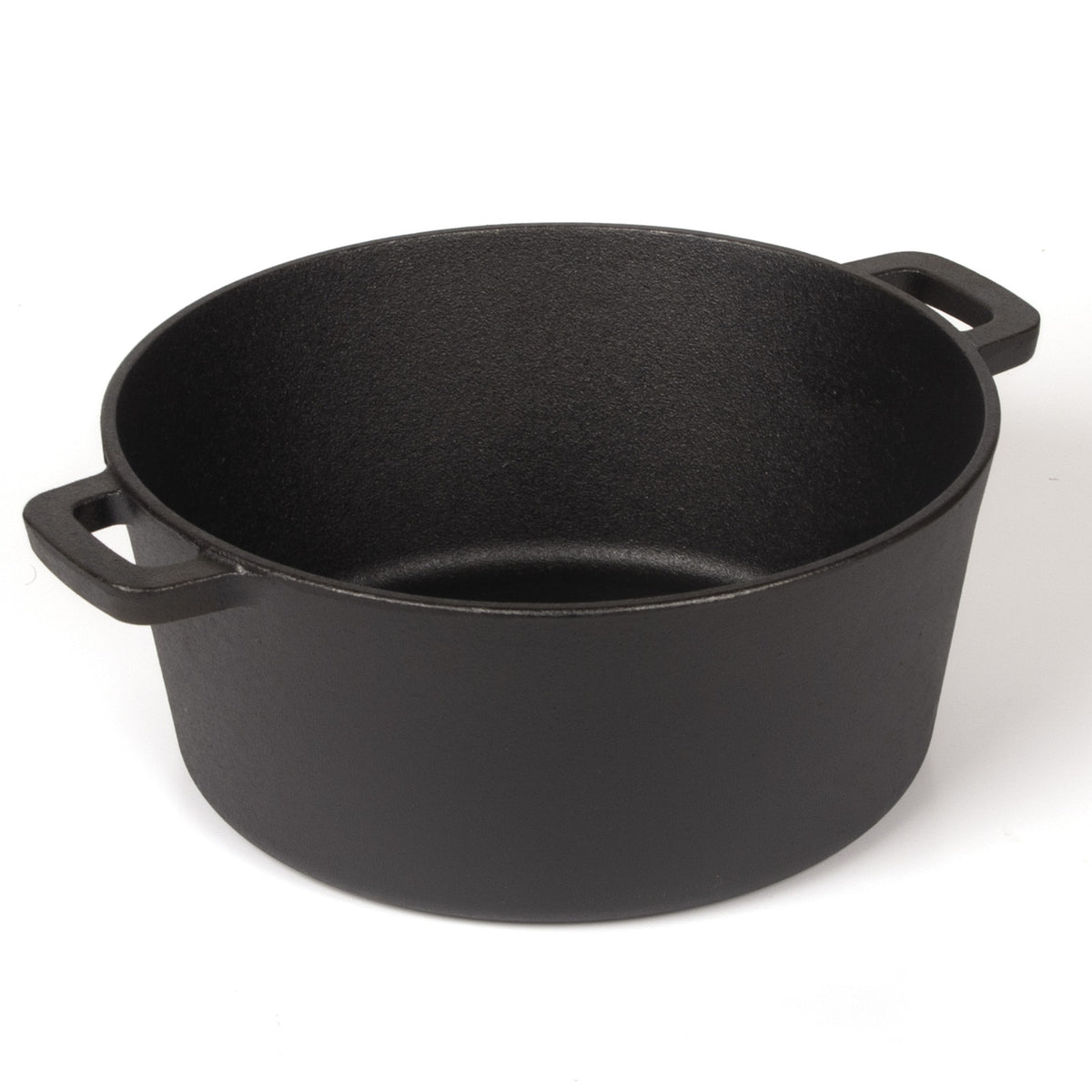 26cm 2-in-1 Cast Iron Dutch Oven & Skillet Set  Pre-Seasoned Dual-Use Pot with Lid Fry Pan, Durable & Versatile Cookware
