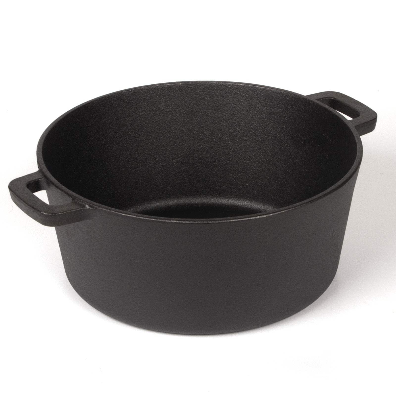 26cm 2-in-1 Cast Iron Dutch Oven & Skillet Set  Pre-Seasoned Dual-Use Pot with Lid Fry Pan, Durable & Versatile Cookware