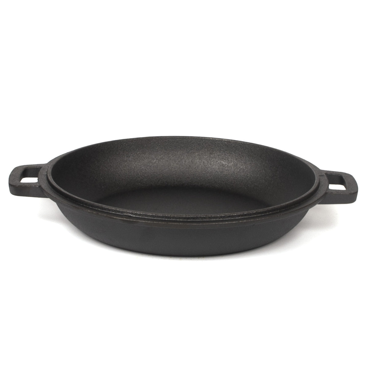 26cm 2-in-1 Cast Iron Dutch Oven & Skillet Set  Pre-Seasoned Dual-Use Pot with Lid Fry Pan, Durable & Versatile Cookware