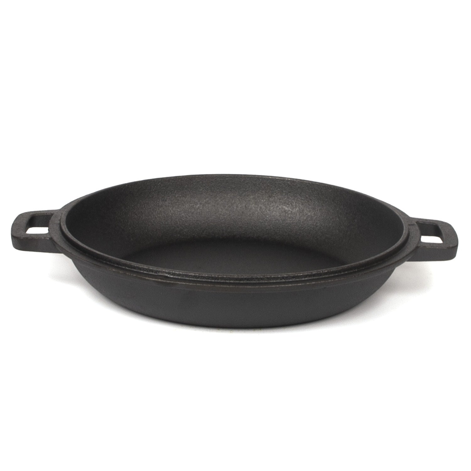 26cm 2-in-1 Cast Iron Dutch Oven & Skillet Set  Pre-Seasoned Dual-Use Pot with Lid Fry Pan, Durable & Versatile Cookware
