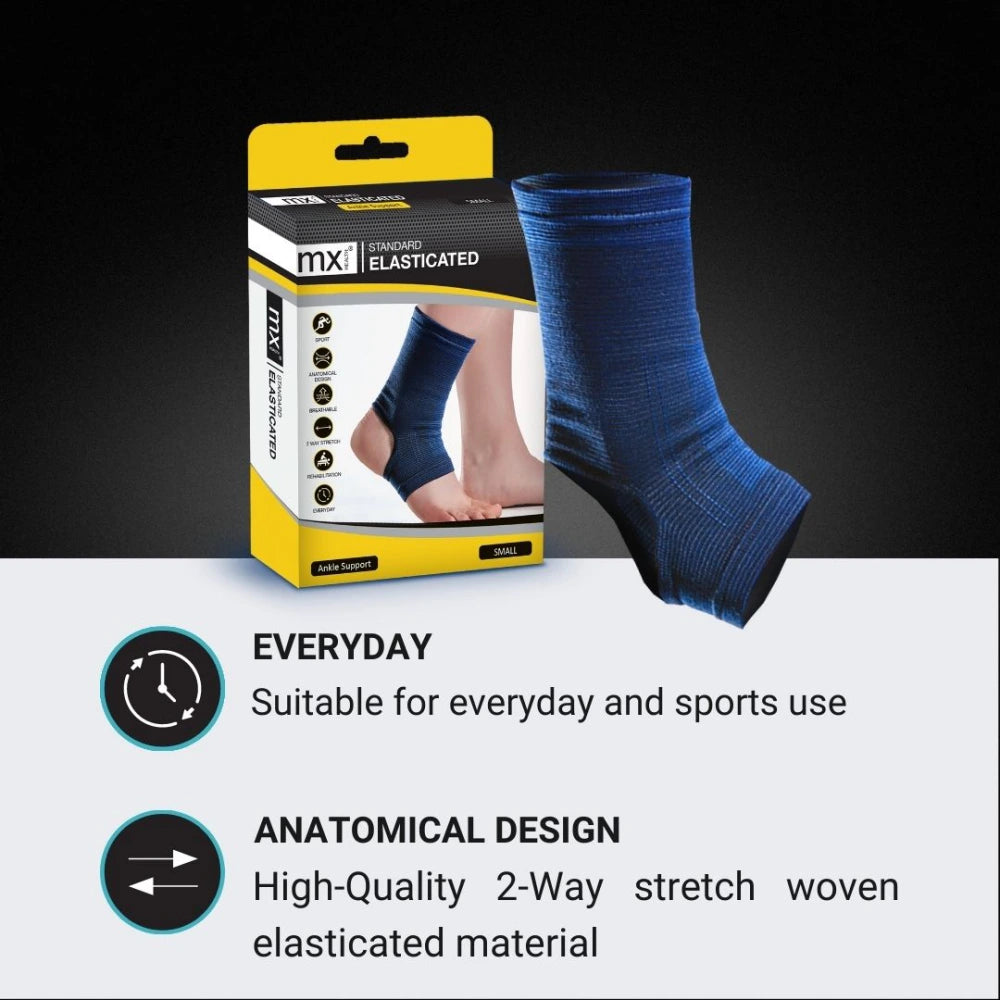 MX Health Standard Elasticated Ankle Support - Medium