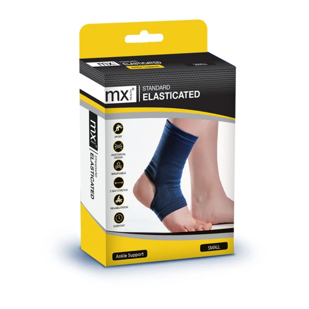 MX Health Standard Elasticated Ankle Support - Large