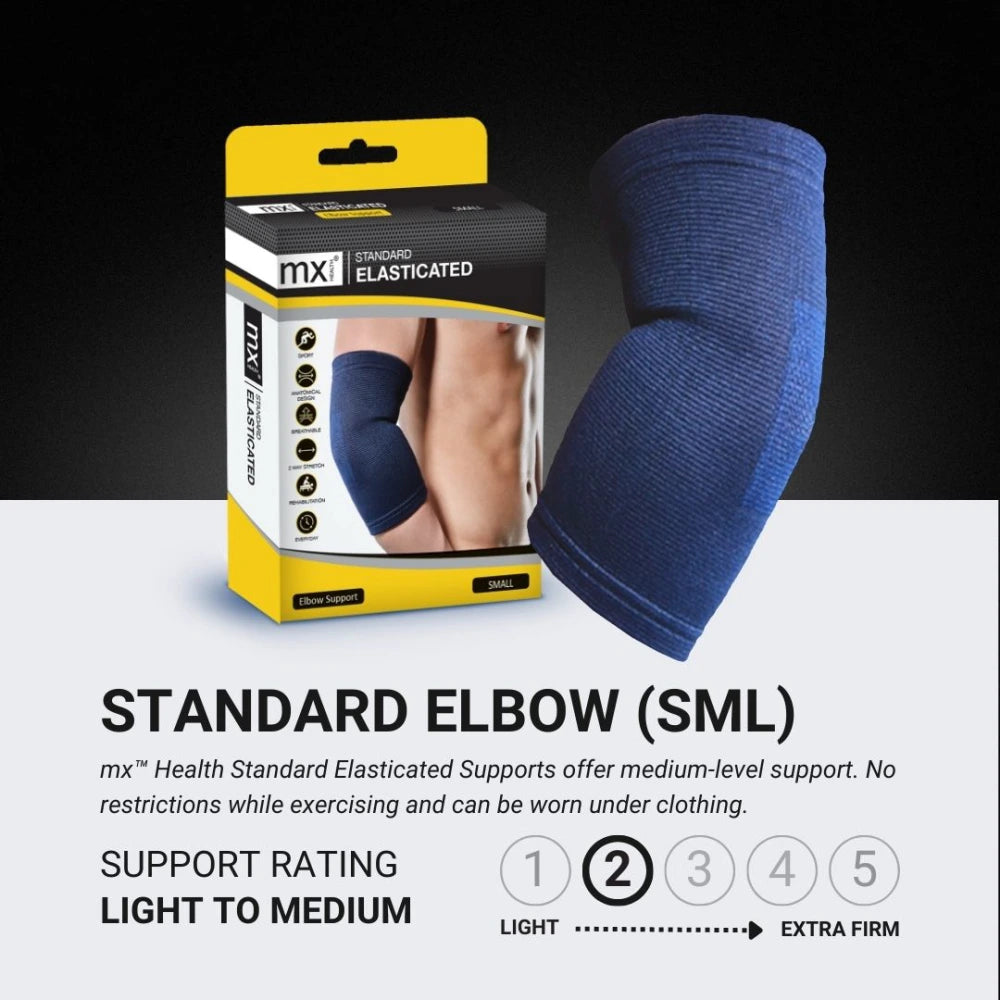 MX Health Standard Elasticated Elbow Support - Large