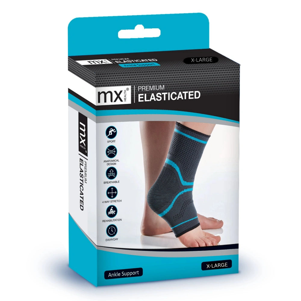 MX Health Premium Elasticated Ankle Support - Extra Large