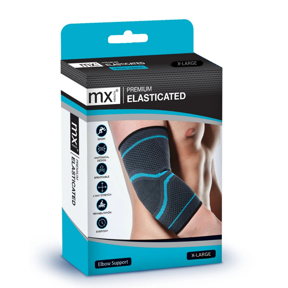 MX Health Premium Elasticated Elbow Support - Large