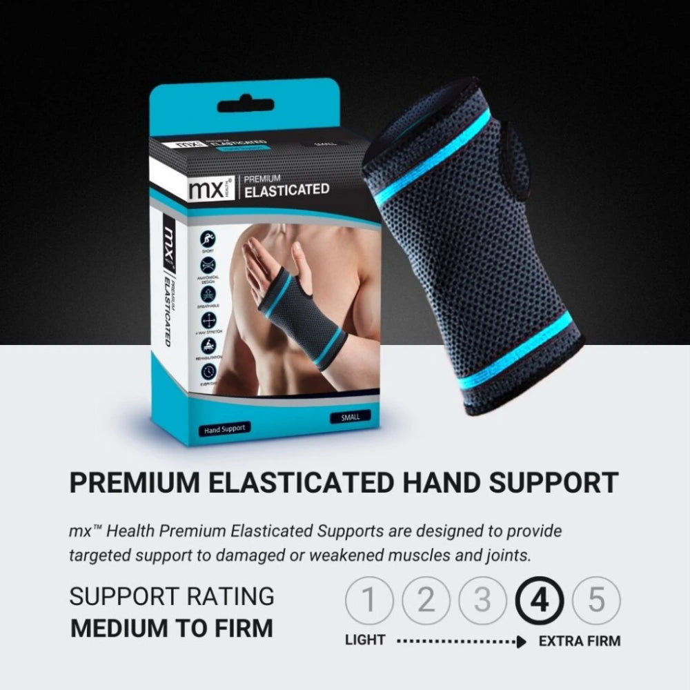 MX Health Premium Elasticated Hand Support - Medium