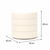Interior Ave - Cleo White Boucle Ottoman