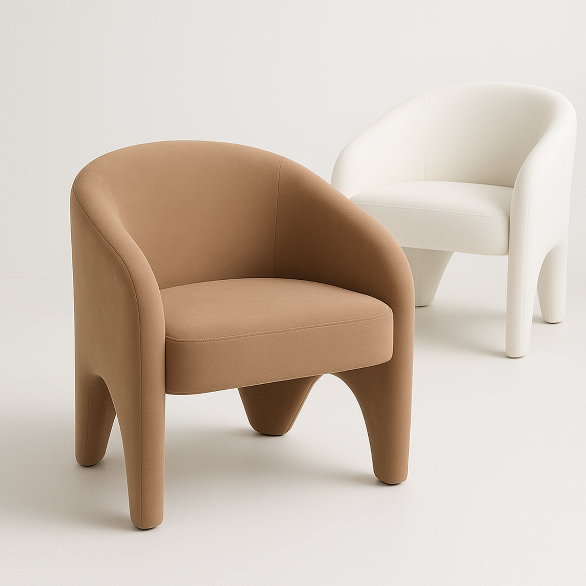 Interior Ave - Nova Sculptural Accent Chair – Velvet Chocolate