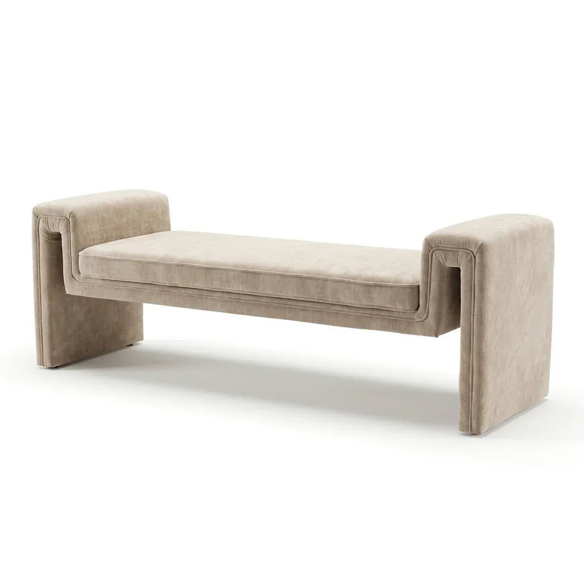 Interior Ave - Solace Textured Bench - Natural Taupe