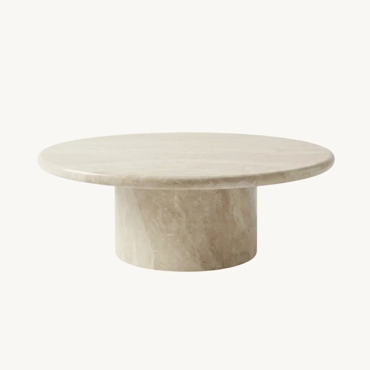 Nobu Round Sculptural Stone Coffee Table - Natural Stone 100cm